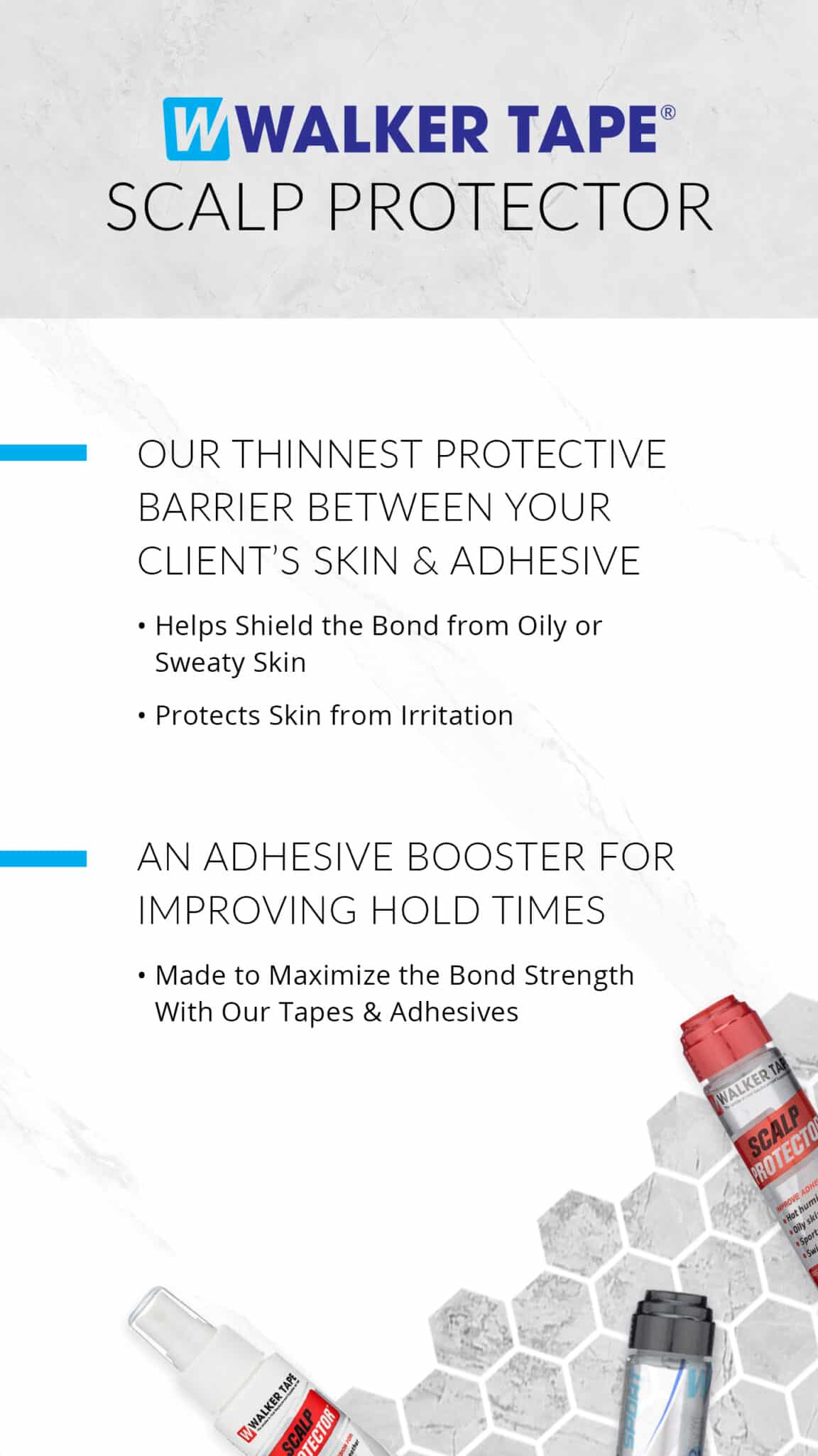 Scalp Protector Skin Barrier for Wigs and Toupees Walker Tape®