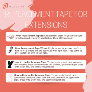 Replacement Tape for Extensions - infographic