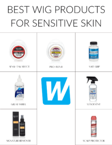 Best wig products for sensitive skin - infographic