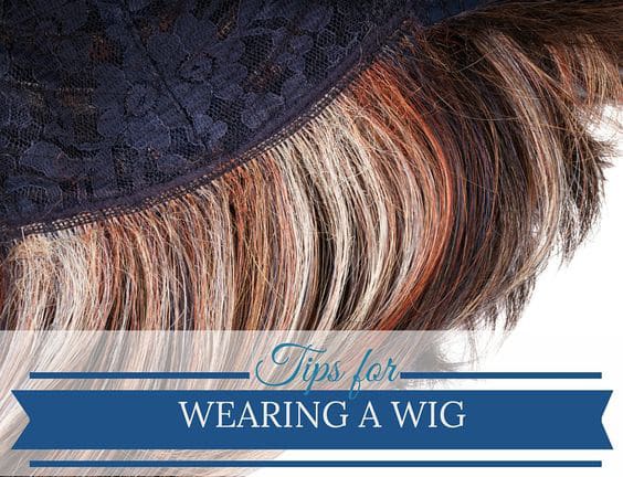 how to wear a wig graphic