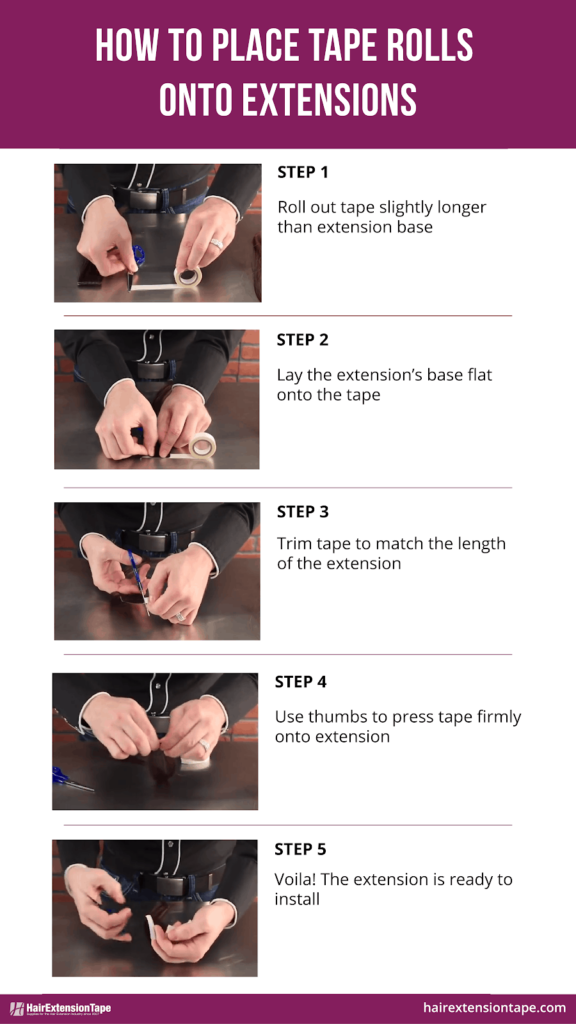 how to use tape extension rolls