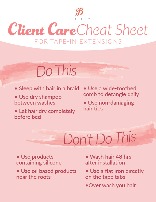 10 Tips For Your Clients With Tape In Hair Extensions Walker Tape 