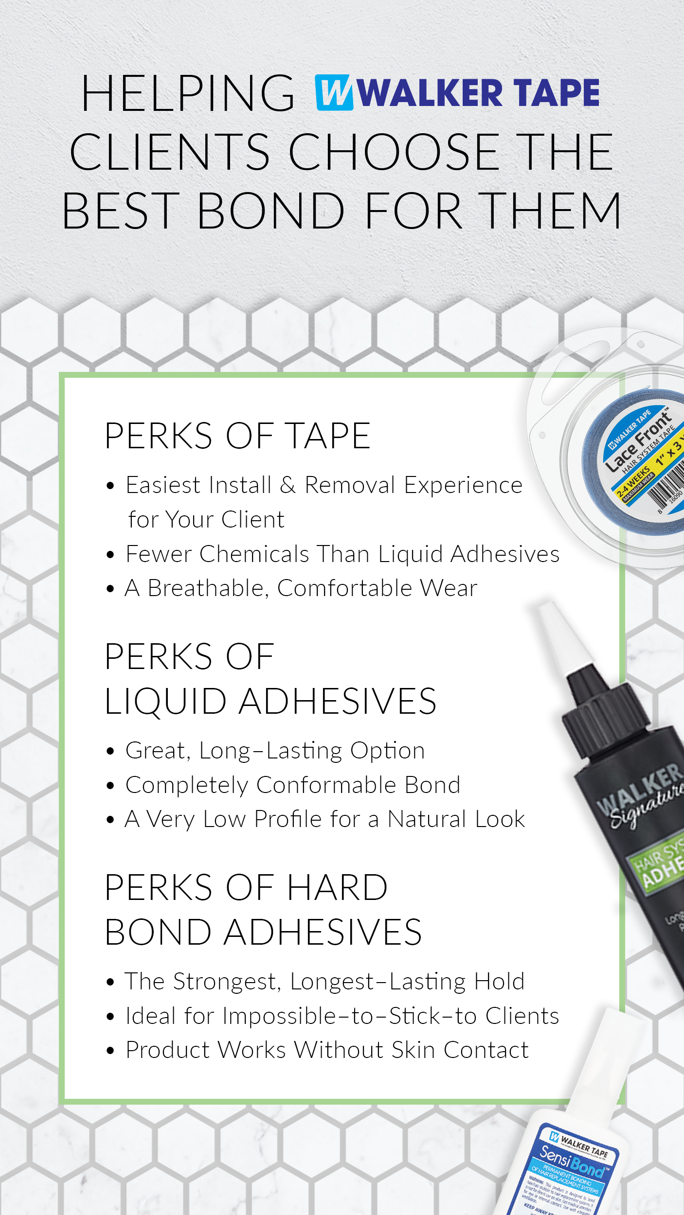 Choosing adhesive products - Helping Clients Choose Between Tapes, Liquid Adhesives, & Hard Bonds