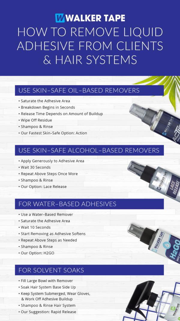 How to Remove Hair System Liquid Adhesives Walker Tape®