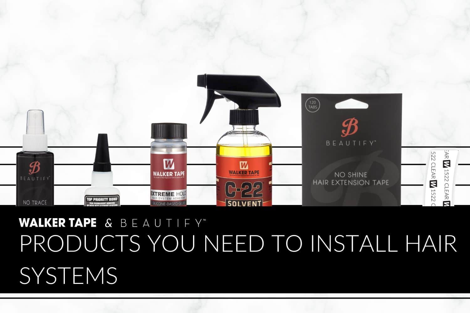 Products You Need to Install Hair Systems - Graphic