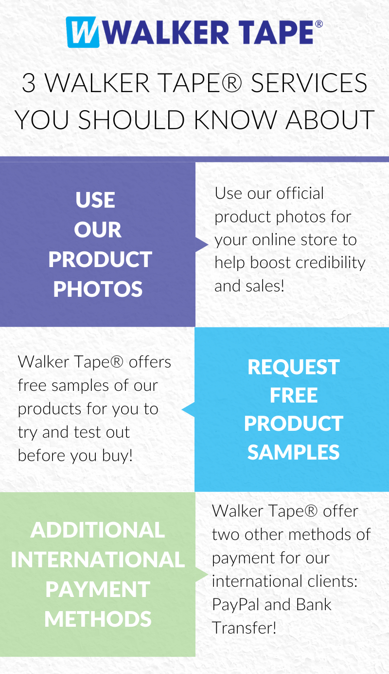 three walker tape® services you should know about infographic