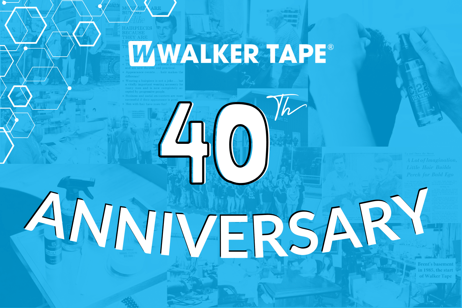 Walker Tapes®'s 40th Anniversary - header graphic Walker Tapes®'s 40th Anniversary - header graphic