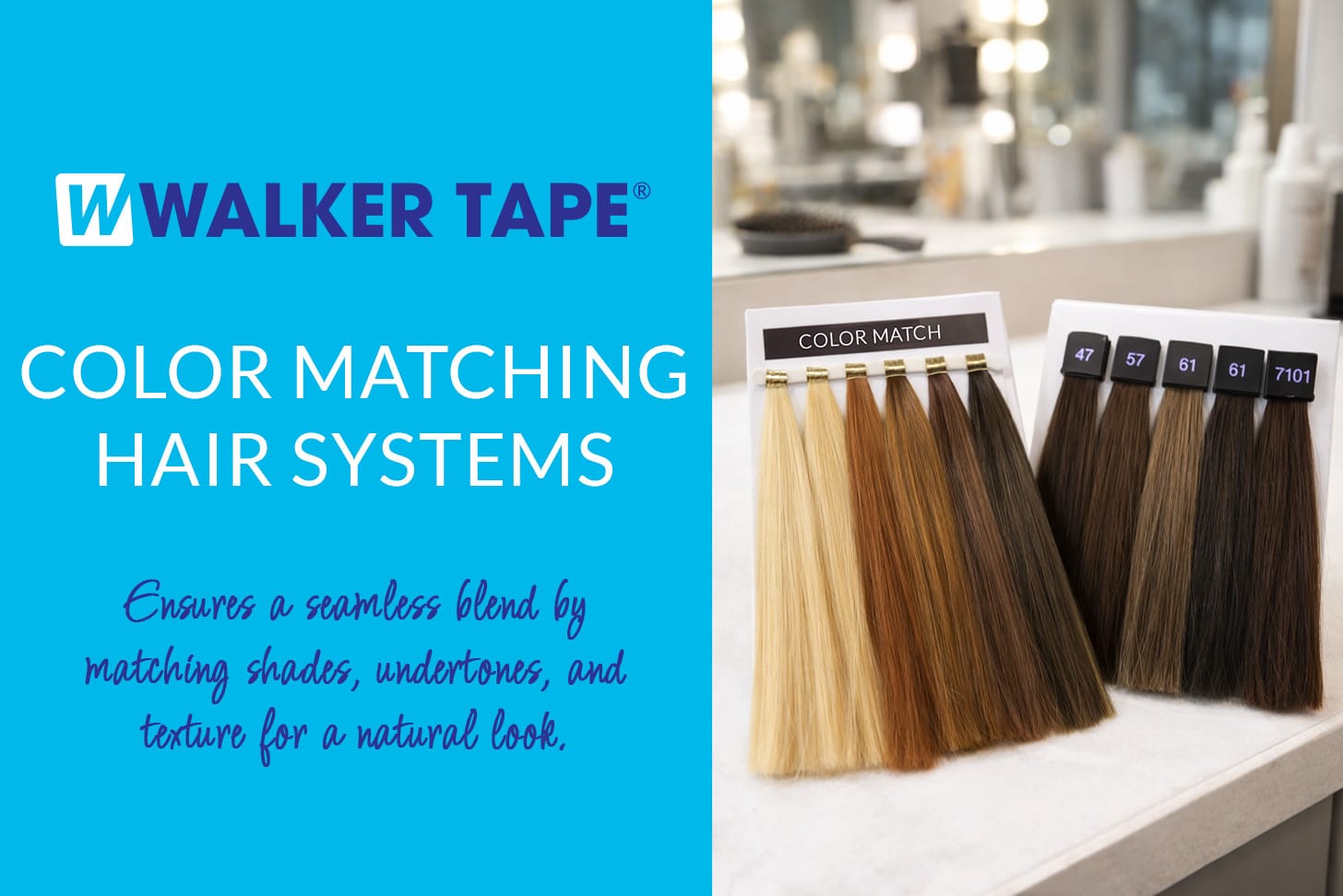 Walker Blog Graphic - How to Color Match Hair Systems