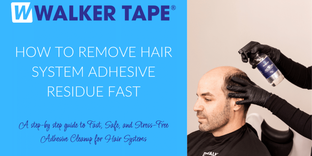 How to Remove Hair System Adhesive Residue Fast - Blog Graphic